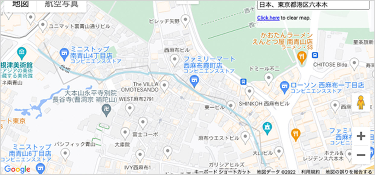 取得した GPS 情報を道なりに補正