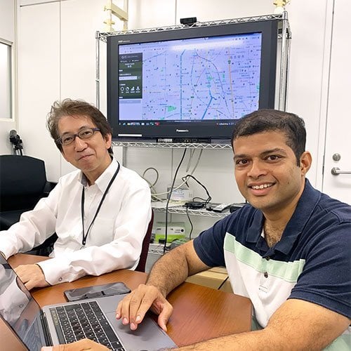 西川コミュニケーションズ株式会社 ソリューション本部 東京ソリューショングループ 主査 ビジネスGISコーディネーター竹林 潤 様(左)